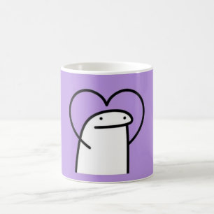 Taza De Café Un hombre personalizado con forma de corazón