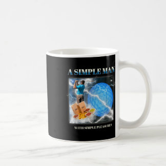 Taza De Café Un hombre simple con mentes de golf simples y dive