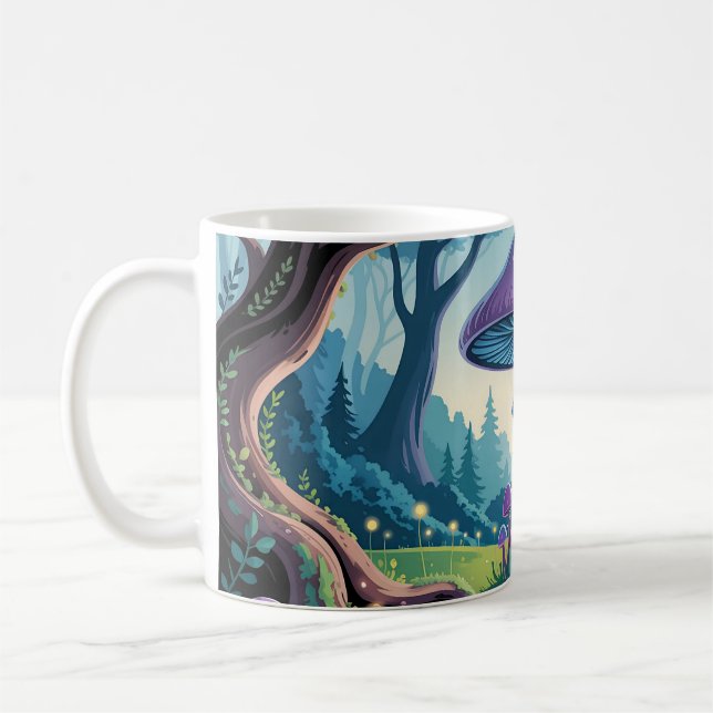 Taza De Café Un hongo púrpura (Izquierda)