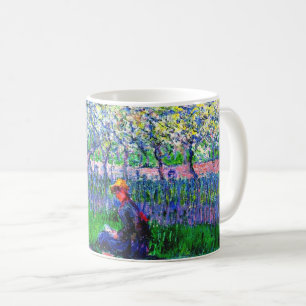 Taza De Café Un huerto en primavera de Monet,