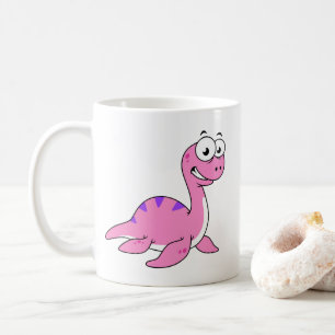Taza De Café Un Ilustracion Agradable Del Monstruo De Loch Ness