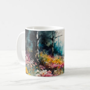 Taza De Café Un jardín pastel