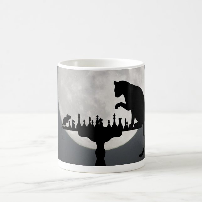 Taza De Café Un juego del gato y del ratón (Centro)