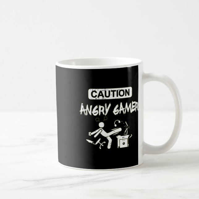 Taza De Café Un juego divertido de videojuegos enojado (Derecha)