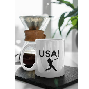 Taza De Café Un jugador de béisbol de EE.UU. usa el punto como 