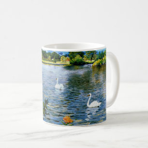 Taza De Café Un lago de Long Island, arte fino,