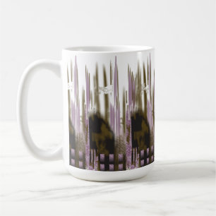 Taza De Café Un lago inmaculado entre la montaña nevada