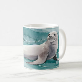 Taza De Café Un león marino juguetón