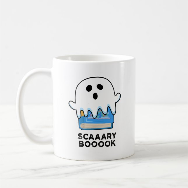 Taza De Café Un libro satinado divertido (Izquierda)