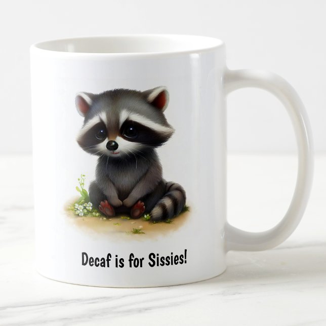 Taza De Café Un lindo café trapo de Racoon en 3D (Subido por el creador)