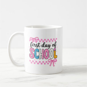 Taza De Café Un lindo primer día de diseño escolar