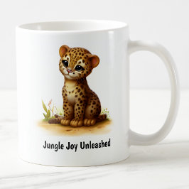 Taza De Café Un lindo tazón de café de Ocelot pintado en 3D