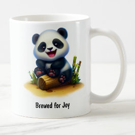 Taza De Café Un lindo tazón de café panda pintado en 3D