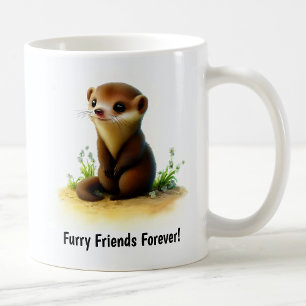 Taza De Café Un lindo tazón de café trenzado en 3D