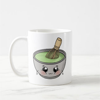 Taza De Café Un lindo tazón de té matcha - Kawaii