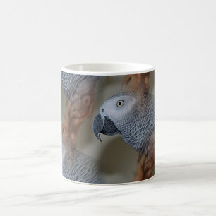 Taza De Café Un loro gris africano en Congo