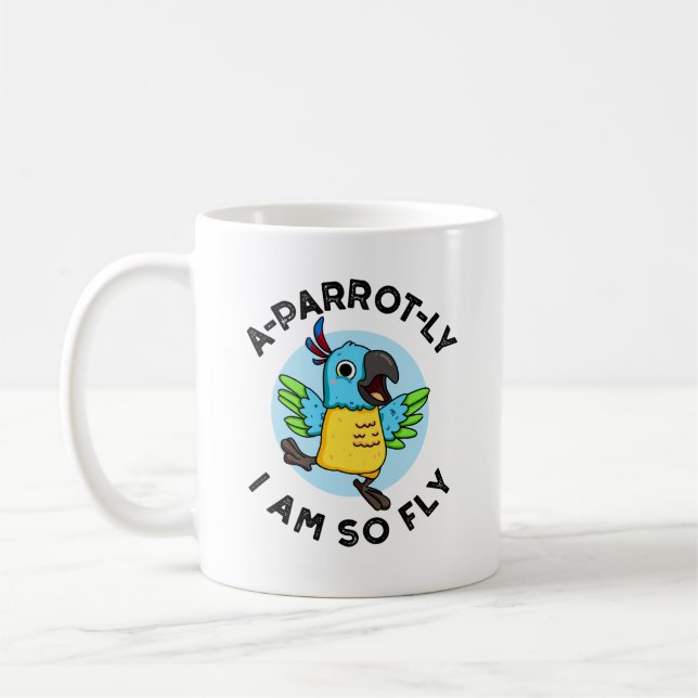 Taza De Café Un loro, soy un animal morboso muy divertido (Izquierda)