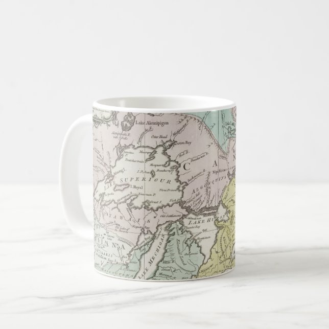 Taza De Café Un mapa exacto de Canadá, 1761 (Anverso izquierdo)
