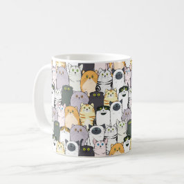 Taza De Café Un mar de gatos
