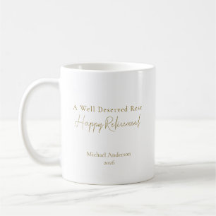 Taza De Café Un Merecido Descanso Regalo Personalizado de Jubil