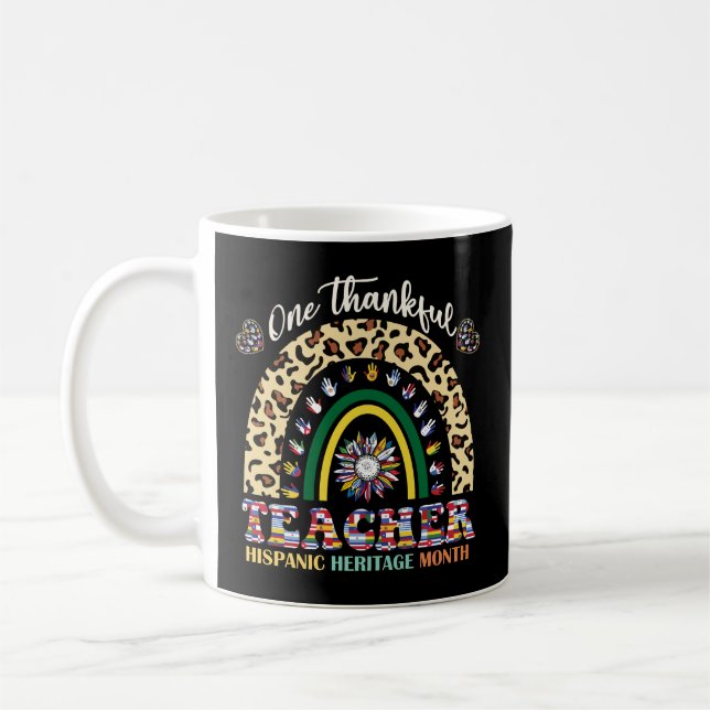 Taza De Café Un mes de la herencia hispana de un profesor agrad (Izquierda)