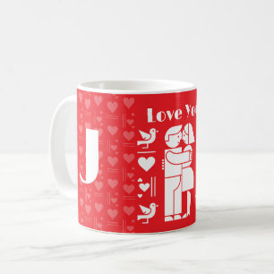 Taza De Café Un moderno Bauhaus personalizado para el Día de Sa