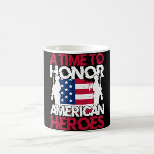 Taza De Café Un Momento Para Honrar A Los Héroes Estadounidense