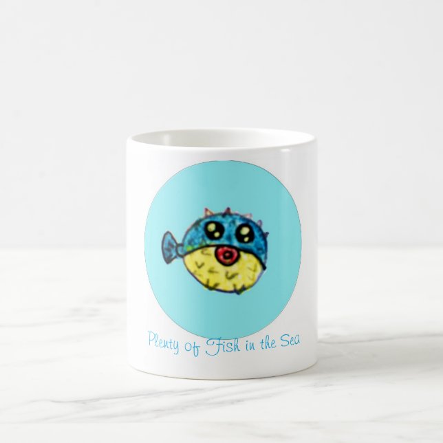 Taza De Café Un montón de pescados en el mar (Centro)