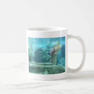 Taza De Café Un mundo submarino - diseño de estatuas de piedra