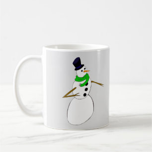 Taza De Café un muñeco de nieve