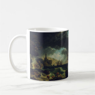 Taza De Café Un naufragio en mares tormentosos de Claude-Joseph