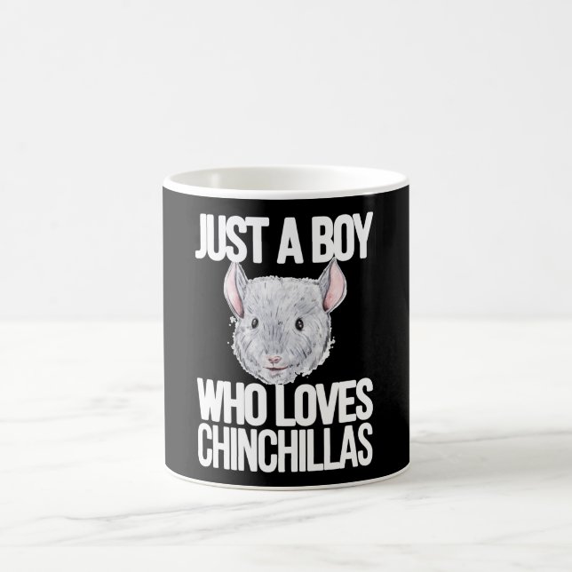 Taza De Café Un niño que ama a Chinchillas Dad Chinchilla (Centro)