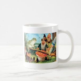 Taza De Café Un nome y una rana en una sierra de setas