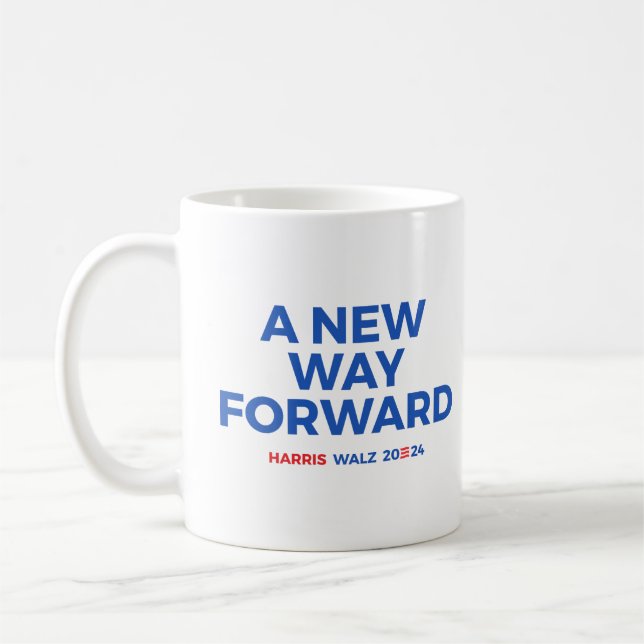 Taza De Café Un nuevo camino a seguir - Harris Walz 2024 (Izquierda)