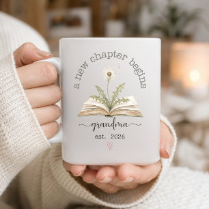 Taza De Café Un Nuevo Capítulo Comienza Abuela Est. 2026 Diente