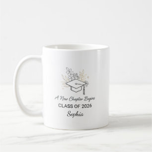 Taza De Café Un Nuevo Capítulo Comienza Clase de 2026 Personali