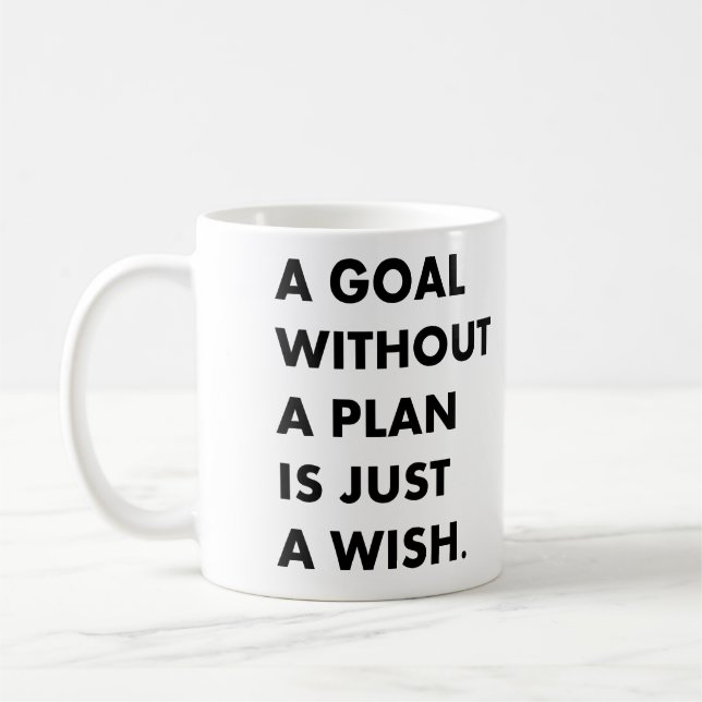 Taza De Café Un objetivo sin plan (Izquierda)