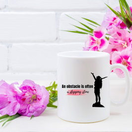 Taza De Café Un obstáculo es a menudo una cita escalonada