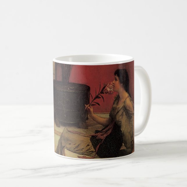Taza De Café Un óletro de Alma Tadema, flores de época (Anverso derecho)