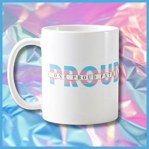 Taza De Café Un orgulloso aliado transgénero Personalizado de d
