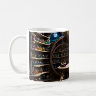 Taza De Café Un oso y su estudio mágico
