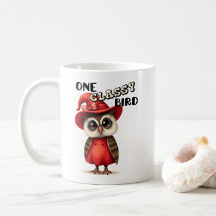 Taza De Café Un pájaro con clase, un regalo de amante de los bú