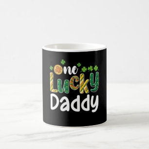 Taza De Café Un papá afortunado conjunto familiar día de San Pa
