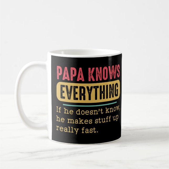 Taza De Café Un papá gracioso lo sabe todo (Izquierda)