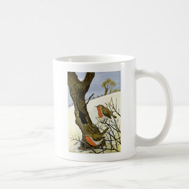 Taza De Café Un par de petirrojos (Derecha)