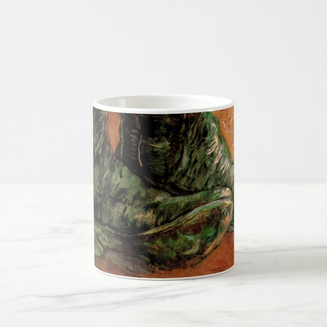 Taza De Café Un par de zapatos por Vincent van Gogh (Centro)