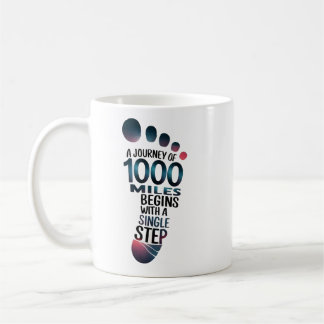 Taza De Café "Un paso a mil millas"