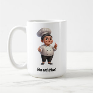 Taza De Café Un pastelero feliz posando para la cámara