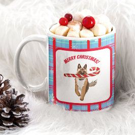 Taza De Café Un pastor muy alemán Navidades de cane de pasteles