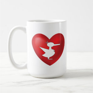 Taza De Café Un pato afortunado café amor Mug